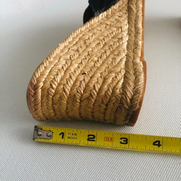hype Wedges Espadrille Sandals in Black Size 5-1/2 - Picture 14 of 14